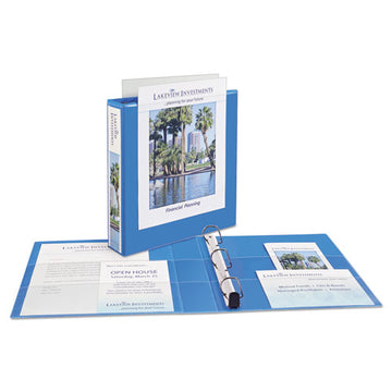 Avery® Heavy-duty Non Stick View Binder With Durahinge And Slant Rings, 3 Rings, 1.5" Capacity, 11 X 8.5, Light Blue, (5401) freeshipping - TVN Wholesale